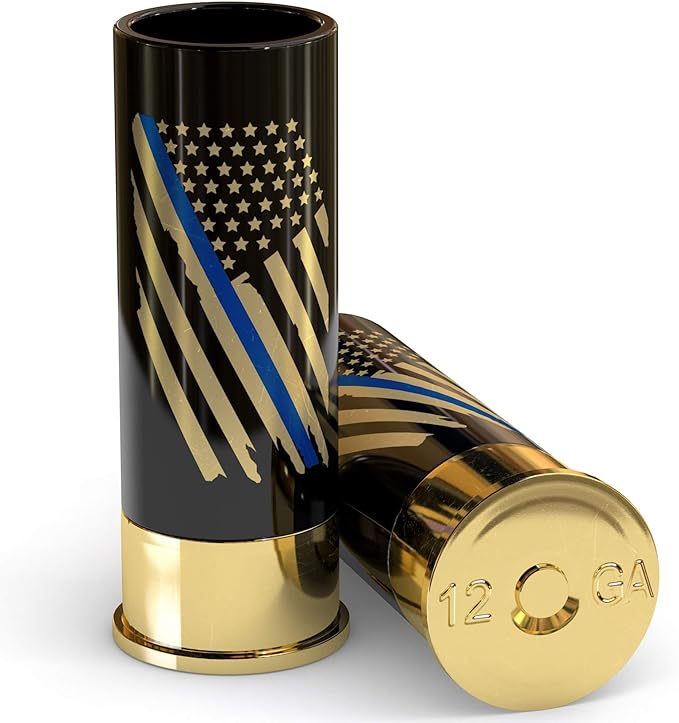 Gold Blueline Shot Glass