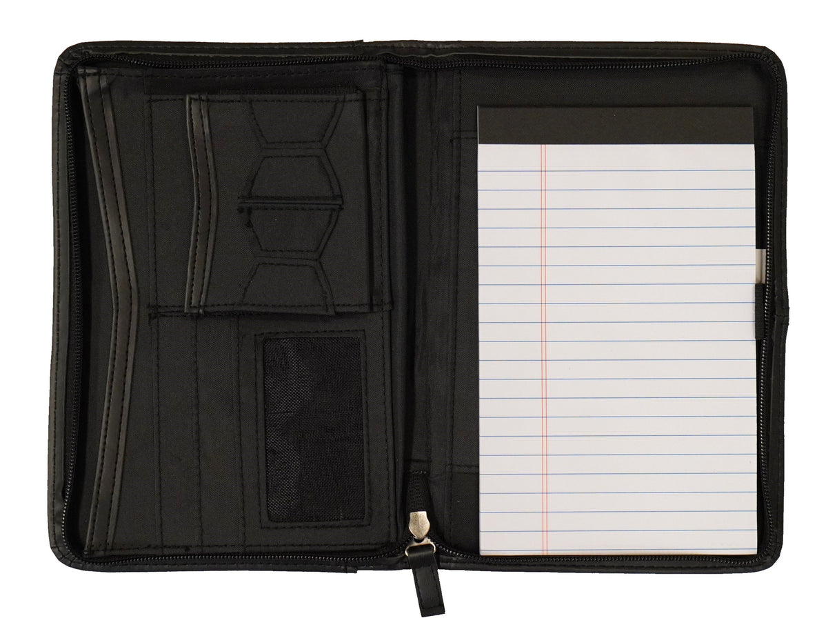 DPS JR Black Zippered Padfolio
