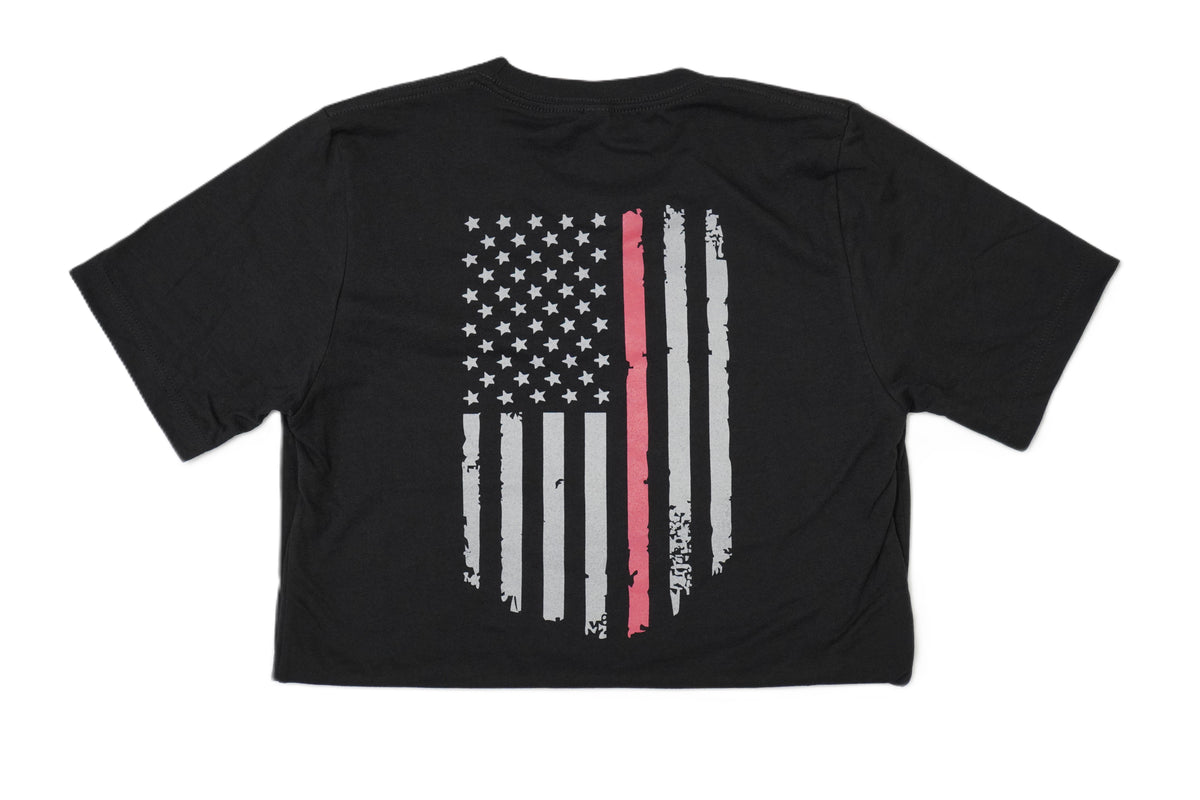 Pink USA Flag T-shirt