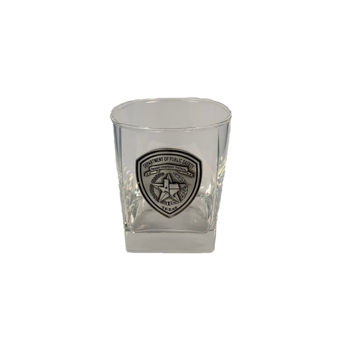 Badged Square Rocks Glass -10oz