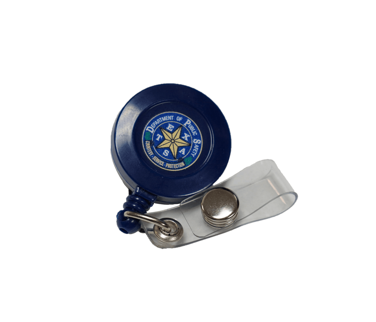 Retractable Badge Holder - Blue & Black