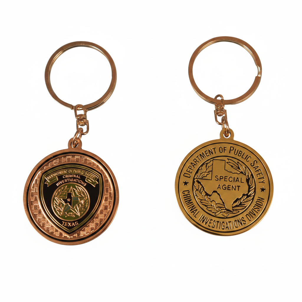 CID Patch coin keychain