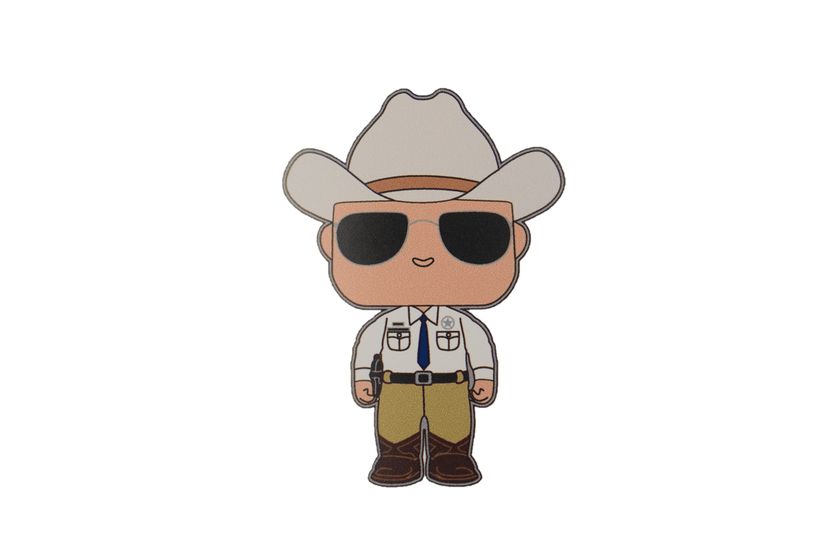 Male and Female Texas Ranger Sticker