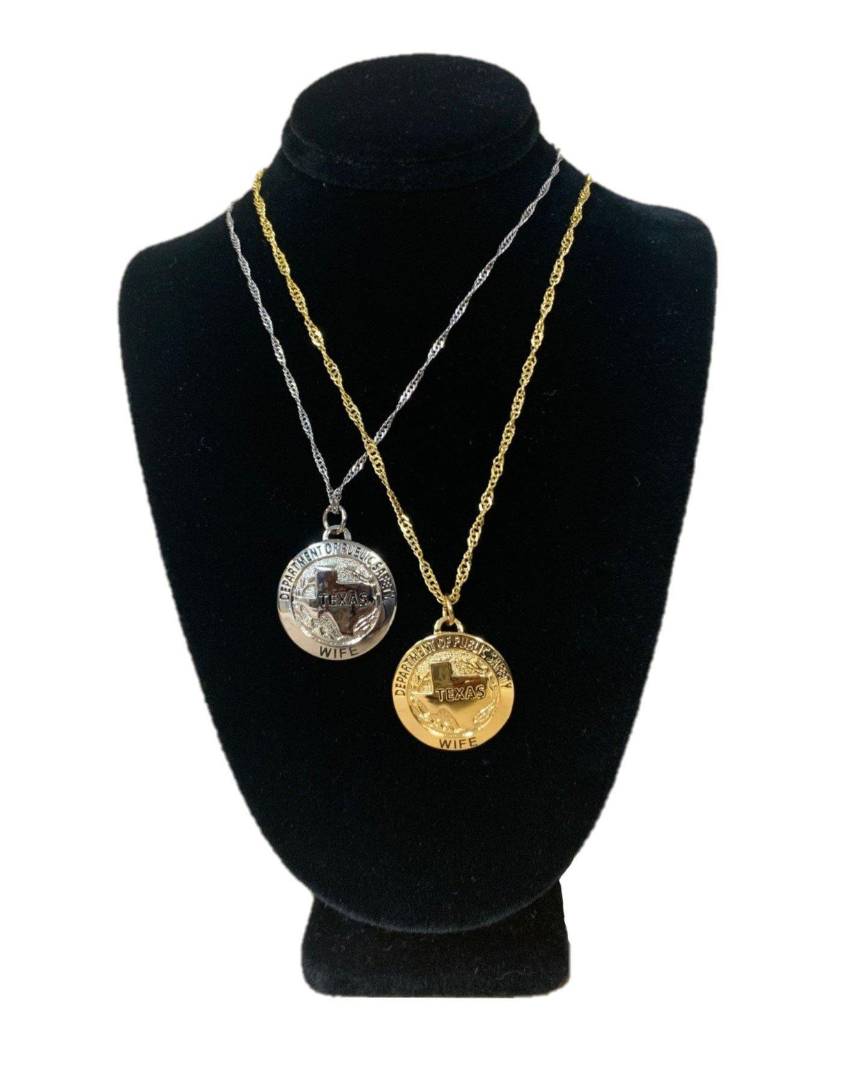 Old Badge Engraved Necklace's