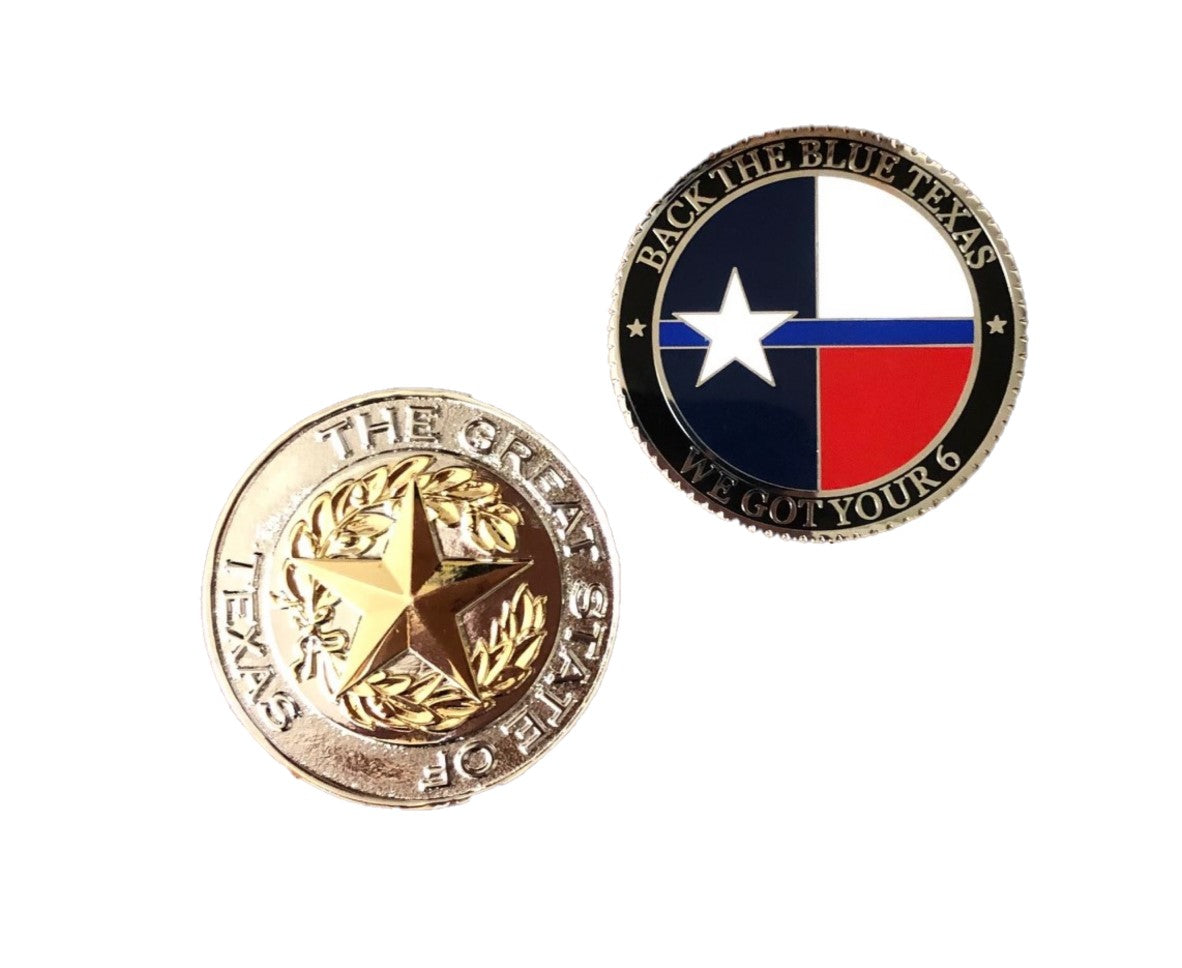 Blueline Texas Coin