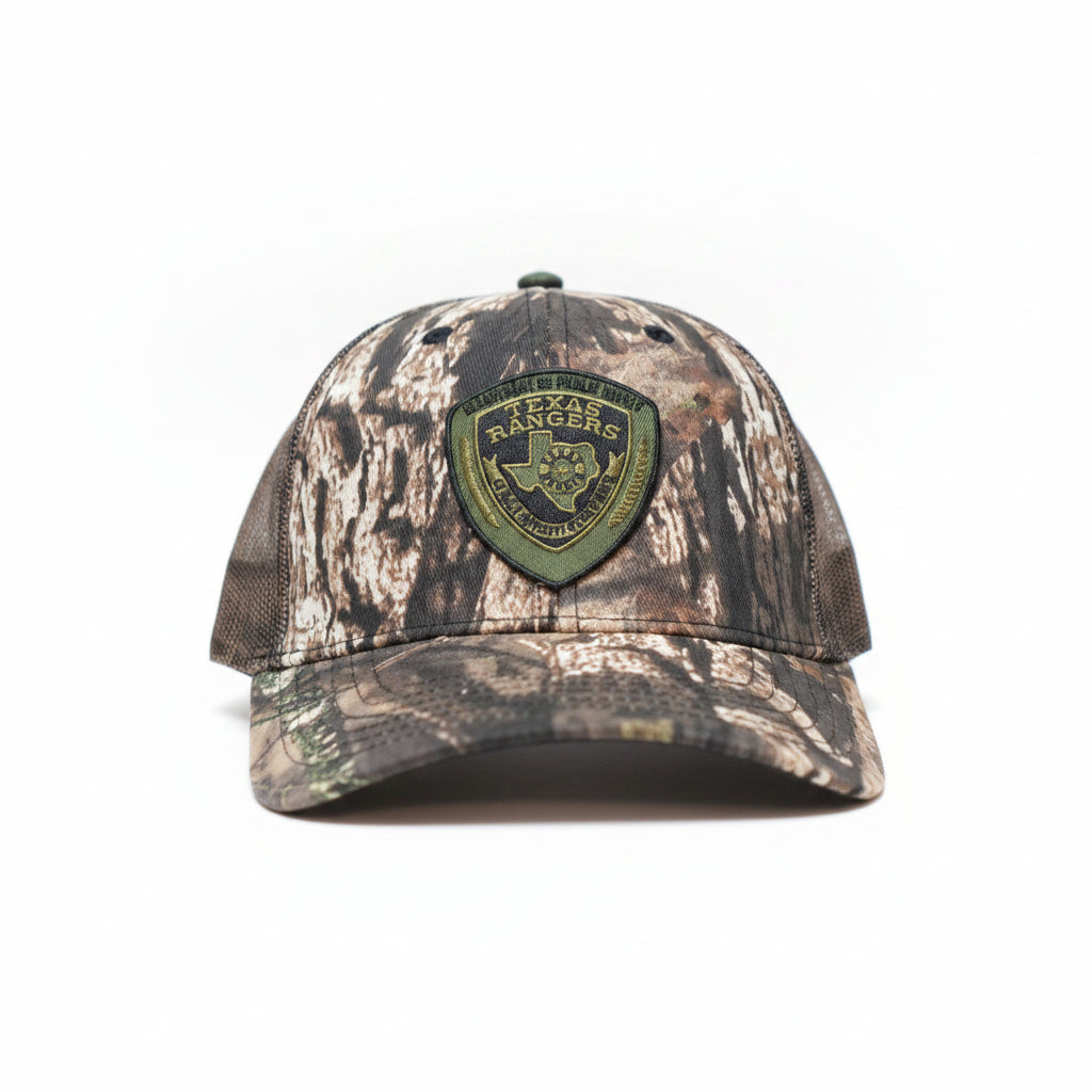 OD Green Texas Ranger Patch Mossy Oak Cap