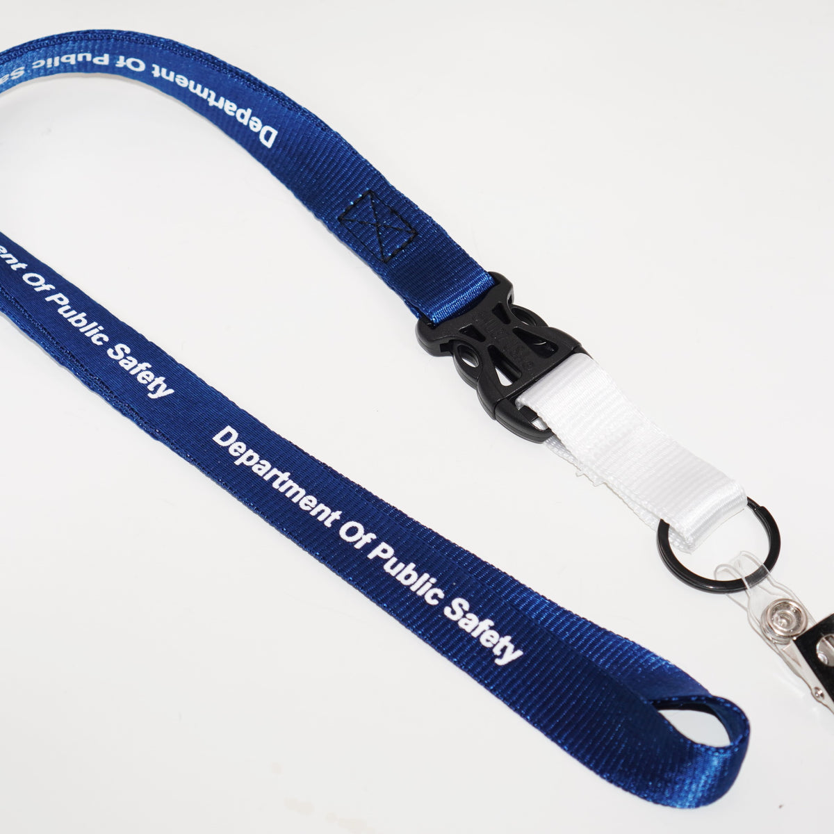 Navy Blue & White DPS Clip Lanyard – Texas DPSOA Online Store