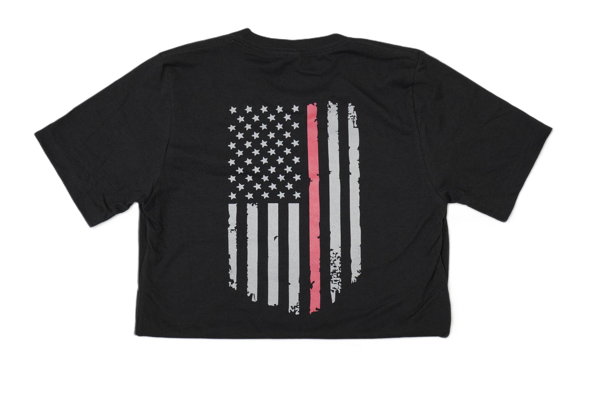 Pink U.S.A. Flag T-shirt