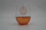 Texas Ranger Badge Wine Glass