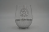 Texas Ranger Badge Wine Glass