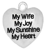 My Mom/Wife, My Joy, My Sunshine, My Heart Charm
