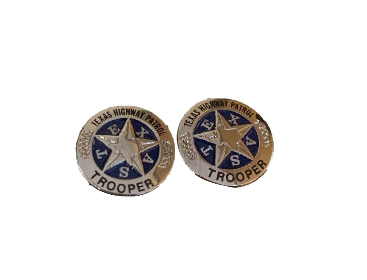 Trooper Badge Necklace and Earrings