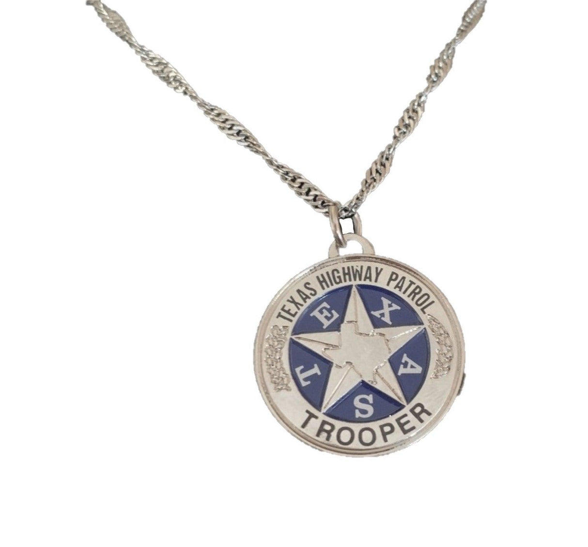 Trooper Badge Necklace and Earrings