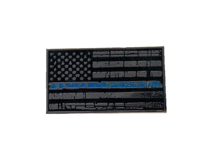 Blueline Flag Lapel Pin